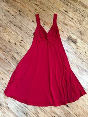 Moda International Red A-Line Sleeveless Dress